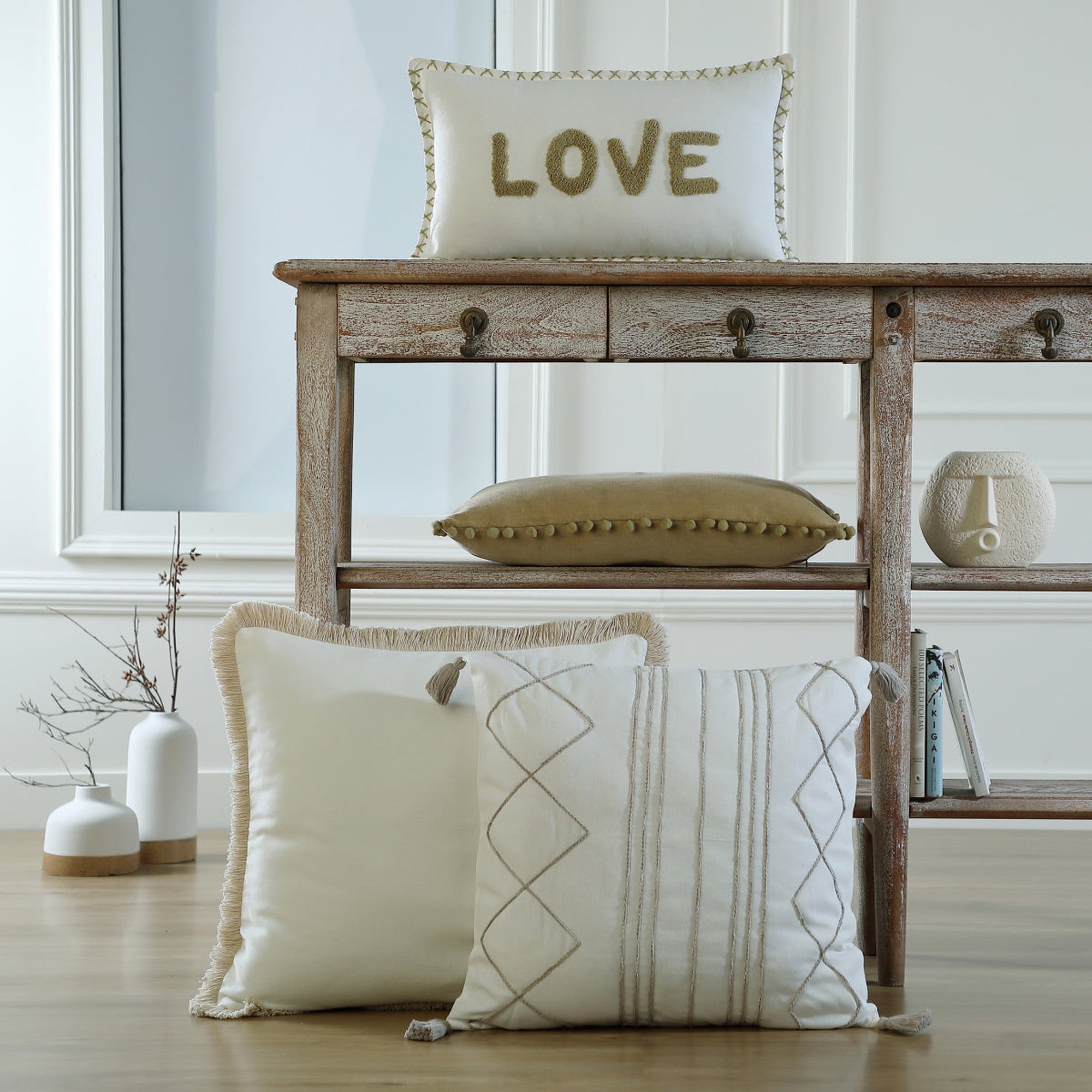 Nevada - Coussin - Toile De Coton - Sable