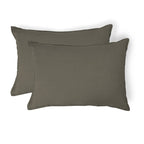 Camille - Funda De Almohada (X2) - Lino Lavado - Verde Caqui