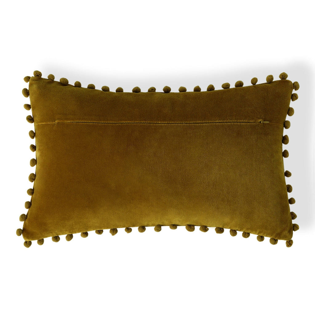 Velvet - Housse De Coussin - Velours De Coton - Jaune Moutarde