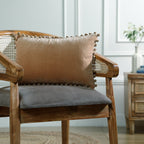 Velvet - Housse De Coussin - Velours De Coton - Camel