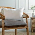Danube - Coussin - Velours De Coton - Craie