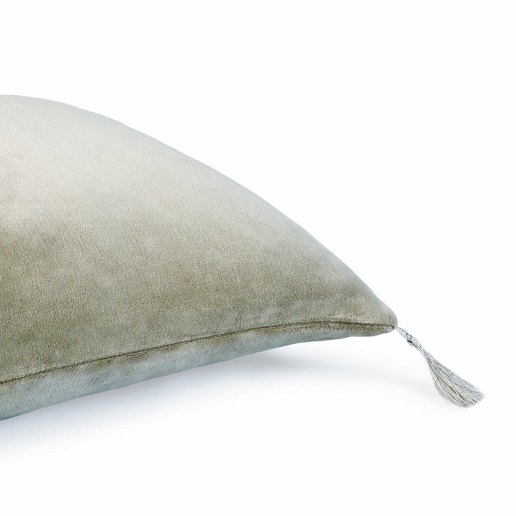 Danube - Housse De Coussin - Velours De Coton - Vert Kaki