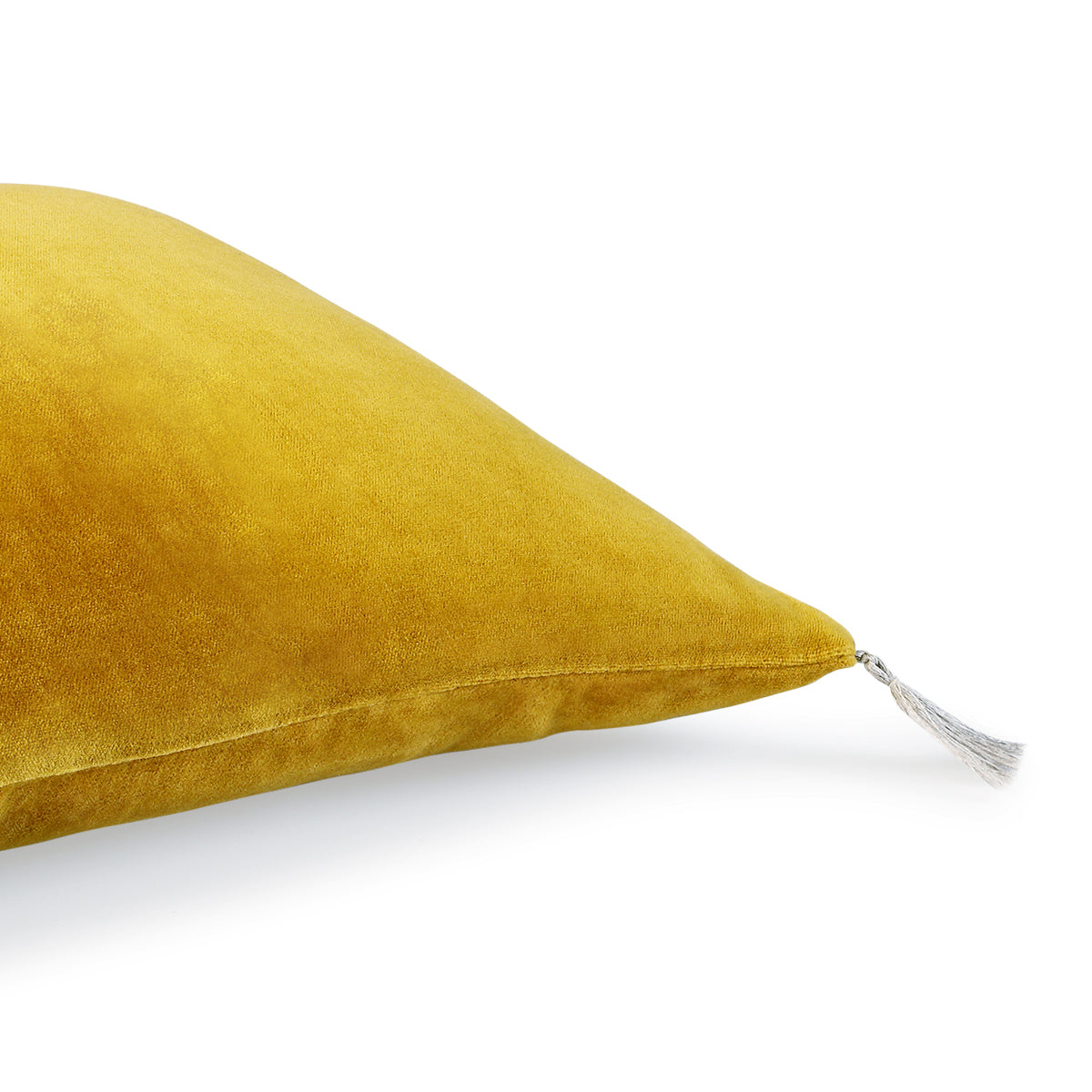 Danube - Funda De Cojín - Terciopelo De Algodón - Amarillo Mostaza