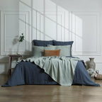Camille - Bedspread - Washed Linen - Celadon Green