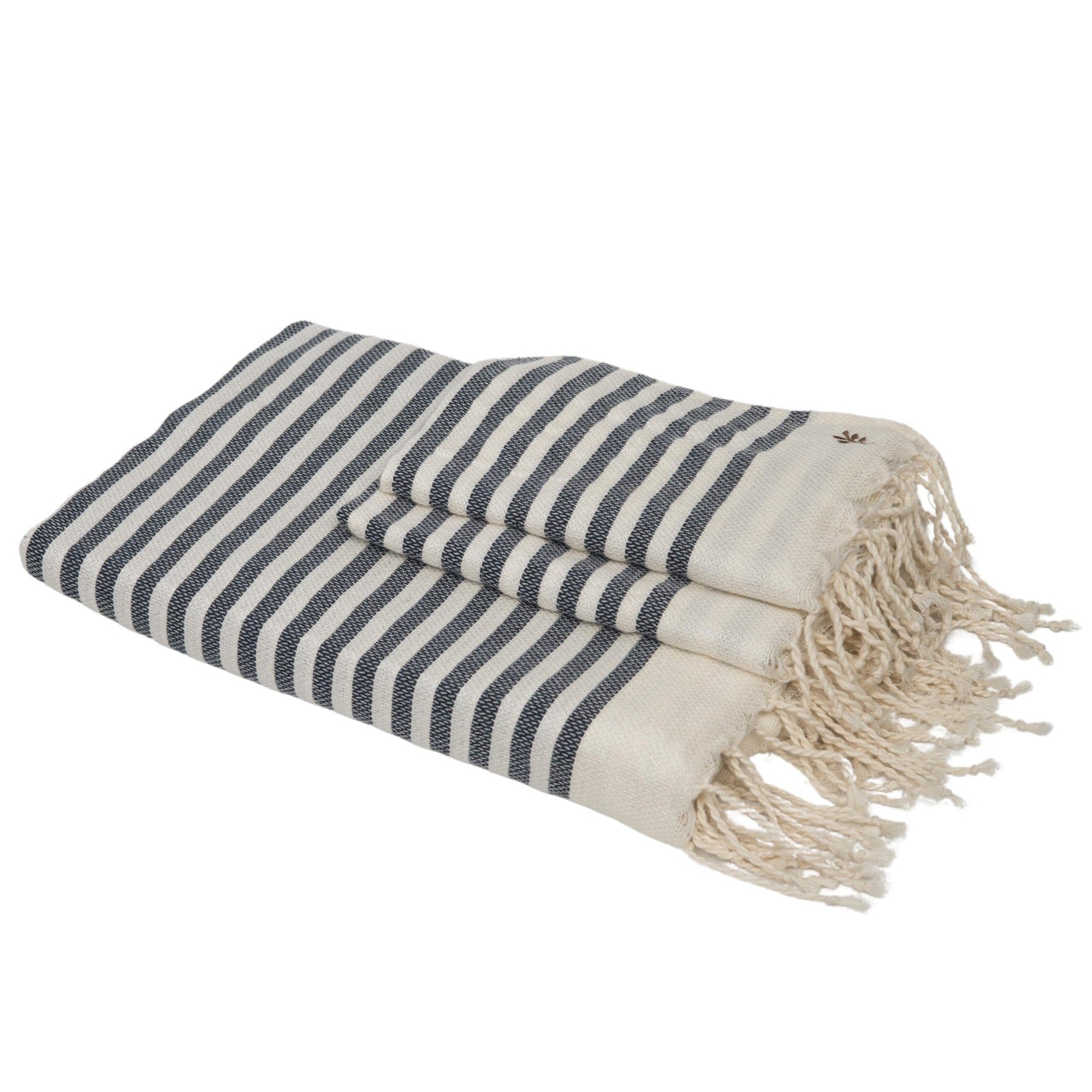 Foutas de Baño (1+2) - Algodón - Azul Denim - Hossegor