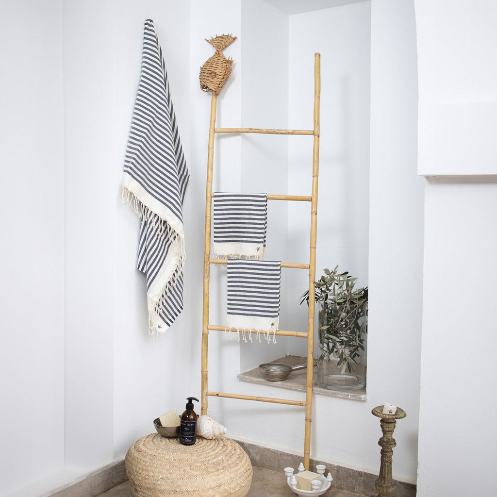 Foutas de Baño (1+2) - Algodón - Azul Denim - Hossegor