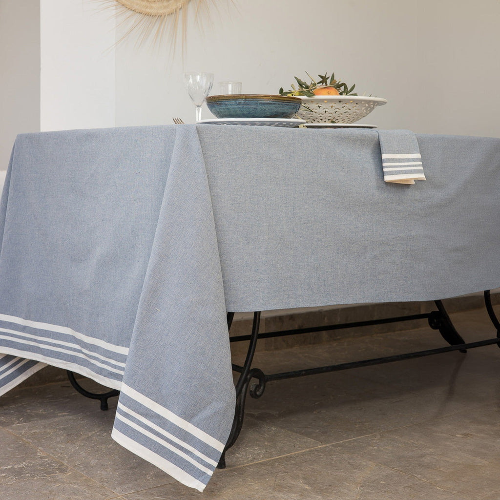 Mahdia - Nappe - Coton - Bleu Jean