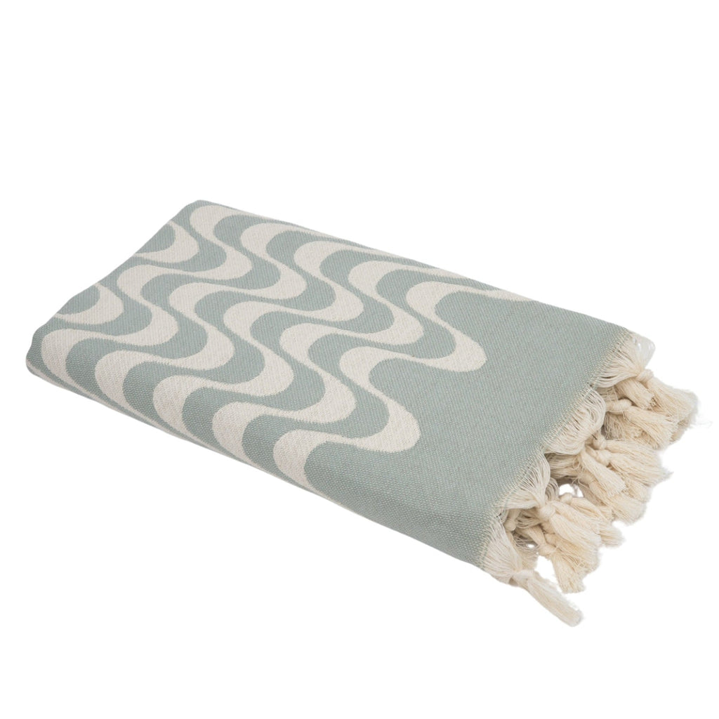 Cabana - Fouta Jacquard - Vert D'Eau