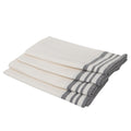 Mahdia - Lot De 4 Serviettes De Table - Blanc/Gris Moyen