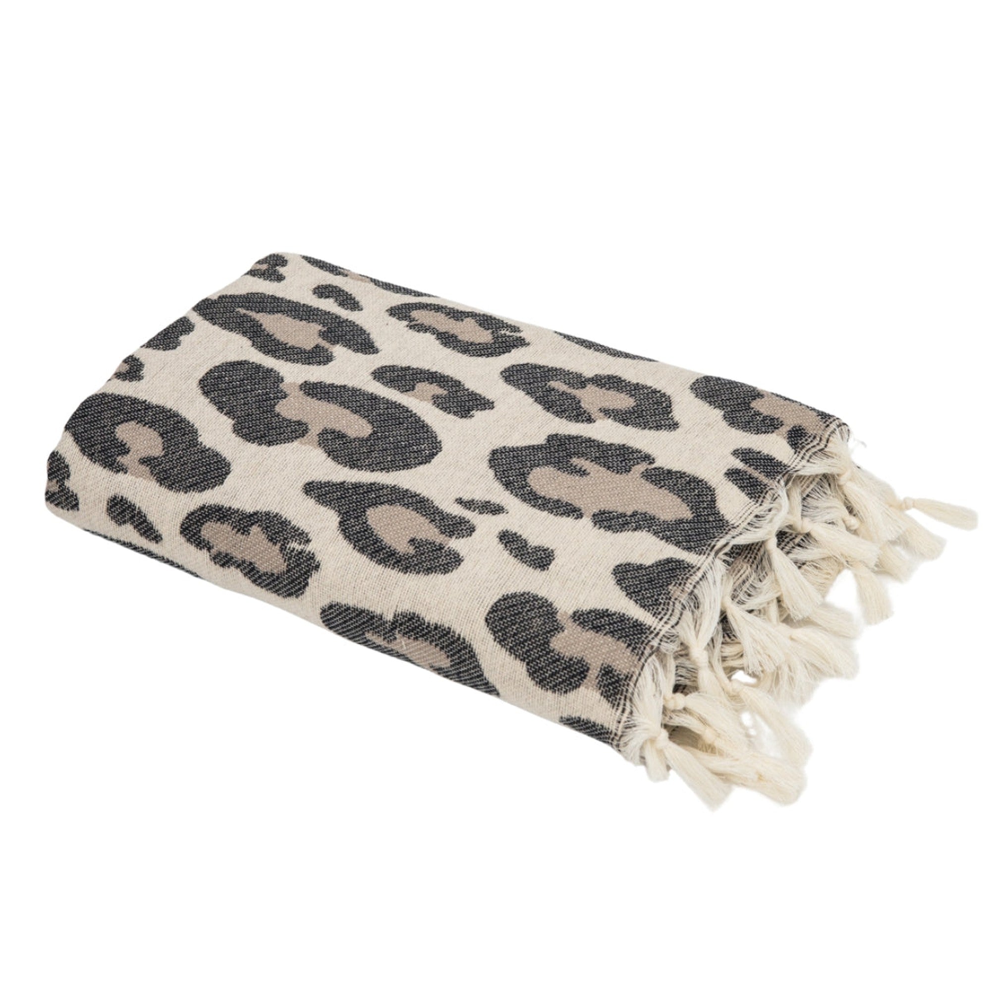 Leopard - Fouta Jacquard - Naturel