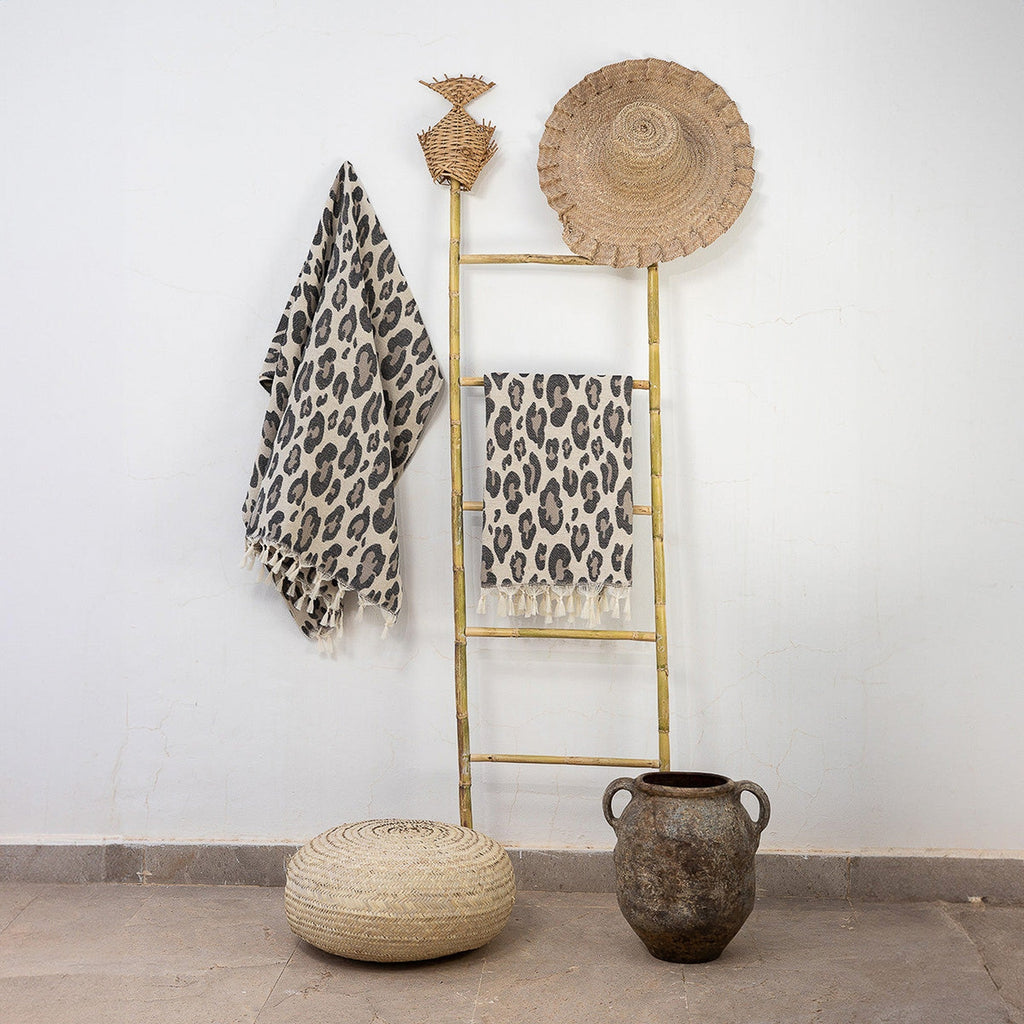 Leopard - Fouta Jacquard - Naturel