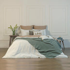 Carla - Bedspread - Cotton Gauze - Celadon Green