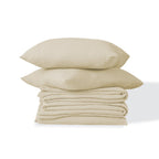 Carla - Parure De Lit - Gaze De Coton - Sable