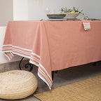 Mahdia - Nappe - Coton - Rouge Tomette