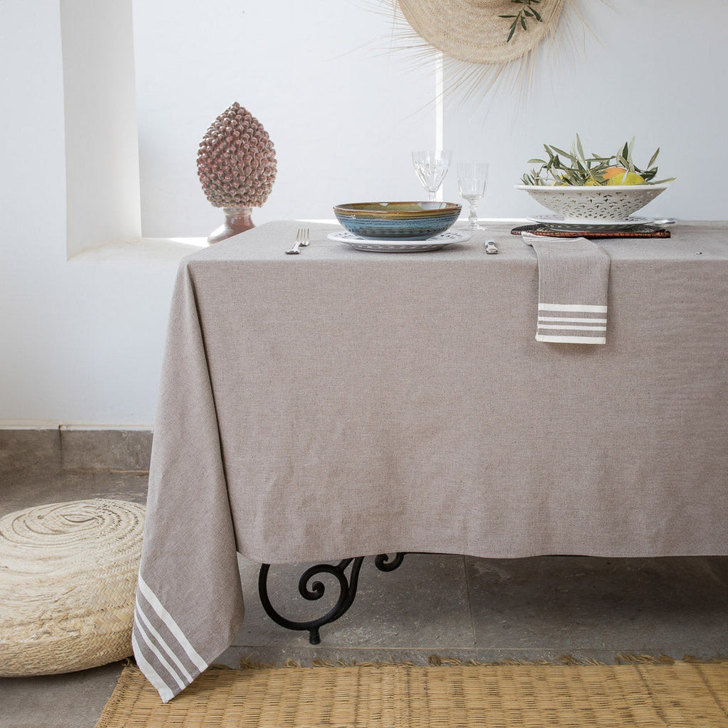 Mahdia - Nappe - Coton - Taupe
