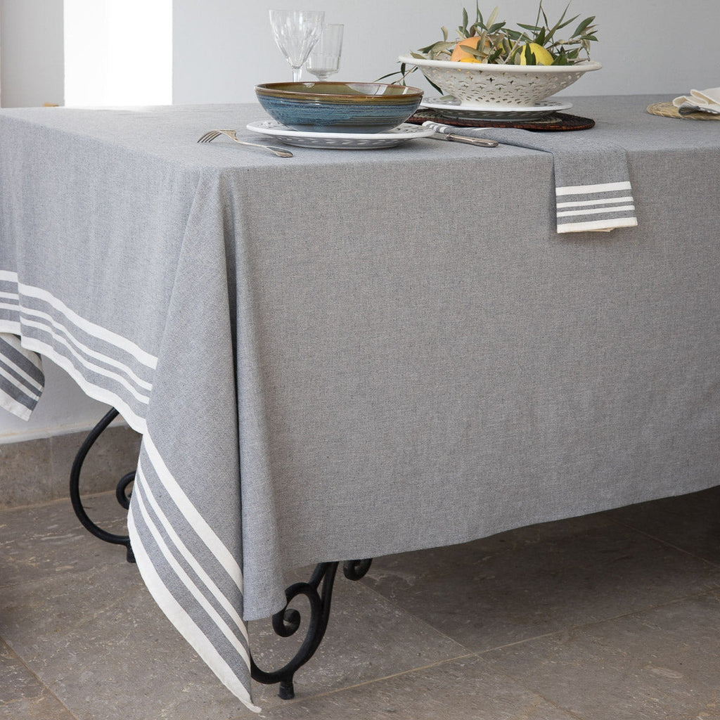 Mahdia - Nappe - Coton - Gris Moyen