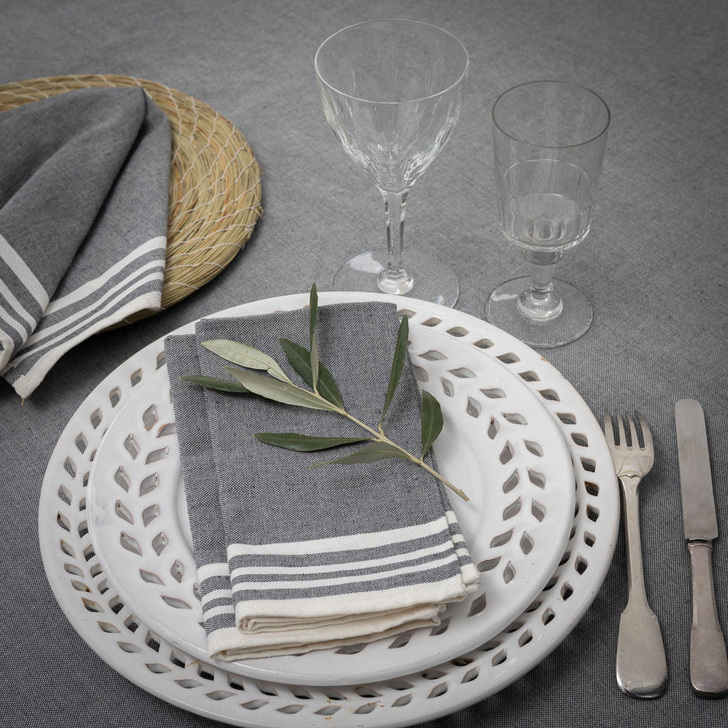 Mahdia - Nappe - Coton - Gris Moyen