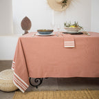 Mahdia - Parure De Table - Coton - Rouge Tomette