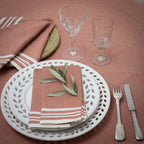 Tablecloth &amp; 4 Cotton Napkins 150X250 - Mahdia - Terracotta Red