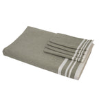 Mahdia - Nappe + 4 Serviettes - Vert Olive