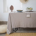 Tablecloth &amp; 8 Cotton Napkins 180X350 - Mahdia - Taupe