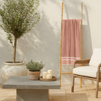 Sienna - Fouta Jacquard - Rose Argile