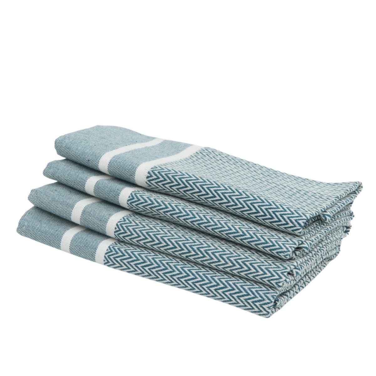 Set de 4 Servilletas Sienna - Azul Petróleo - Algodón
