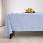 Colette - Nappe + 4 Serviettes - Bleu Grec