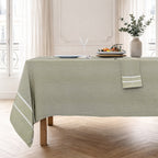 Sienna - Parure De Table - Coton - Vert Olive