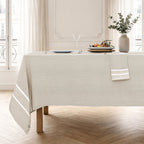 Sienna - Nappe + 8 Serviettes - Beige