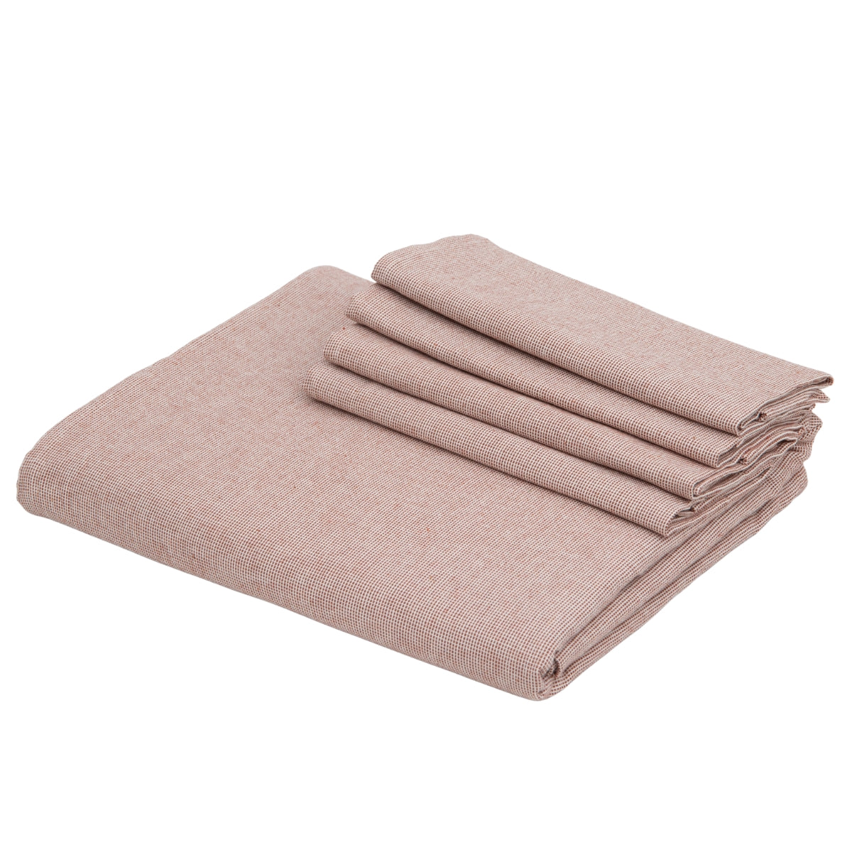 Colette - Nappe + 8 Serviettes - Rouge Tomette