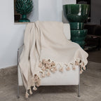 Megeve - Set De 2 Plaids - Coton - Taupe Clair