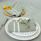 Sienna - Nappe + 10 Serviettes - Vert Olive