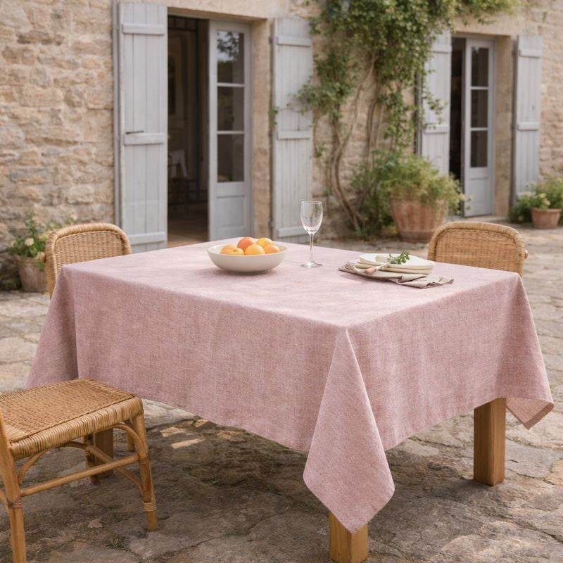 Colette - Nappe + 10 Serviettes - Rouge Tomette