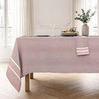 Sienna - Nappe + 10 Serviettes - Rouge Tomette