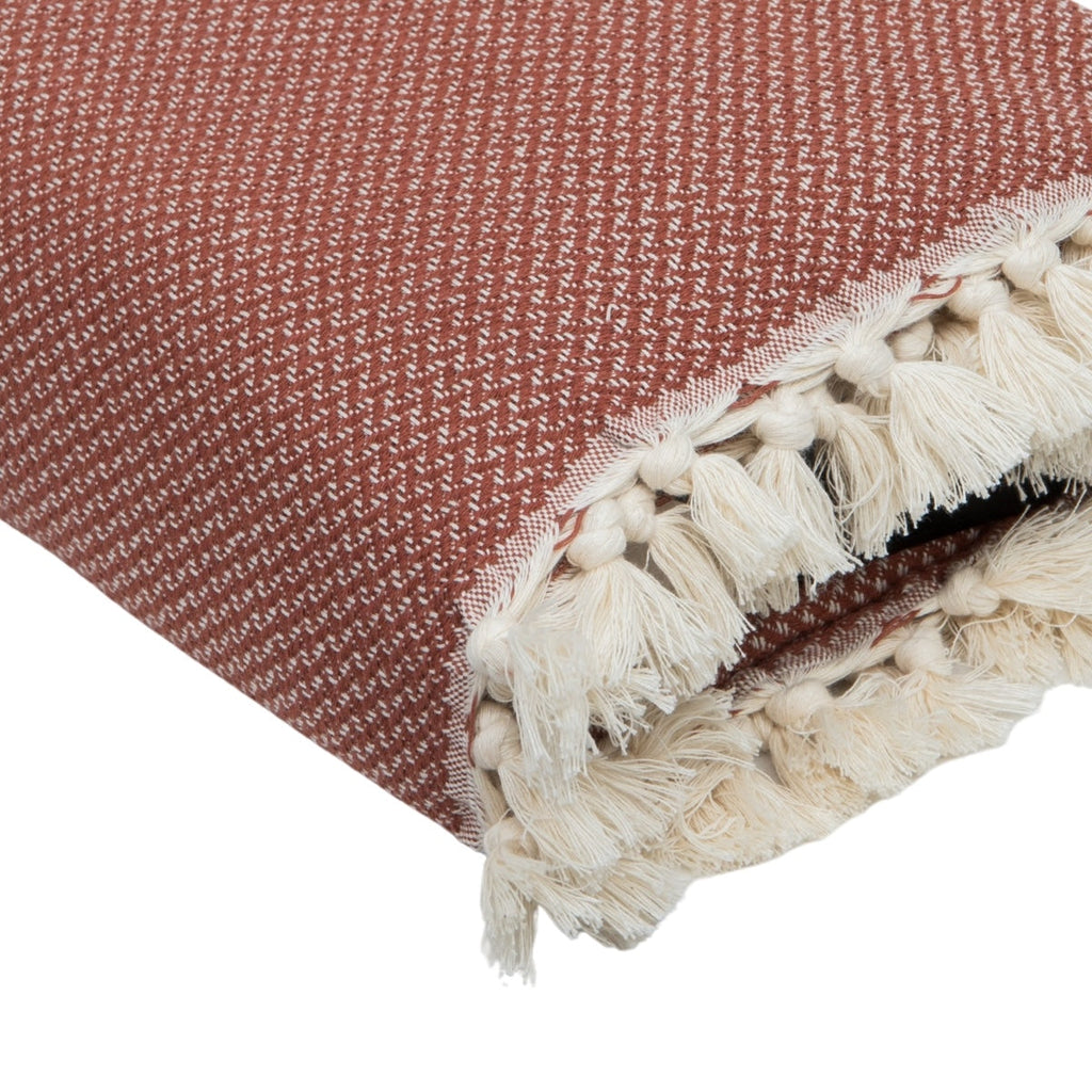 Zermatt - Plaid - Coton - Rouge Tomette