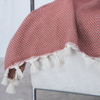 Zermatt - Plaid - Coton - Rouge Tomette