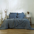 Carla - Cotton Gauze Bedding Set - Storm Blue