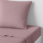 Alma - Drap Plat - Gaze De Coton - Bois De Rose