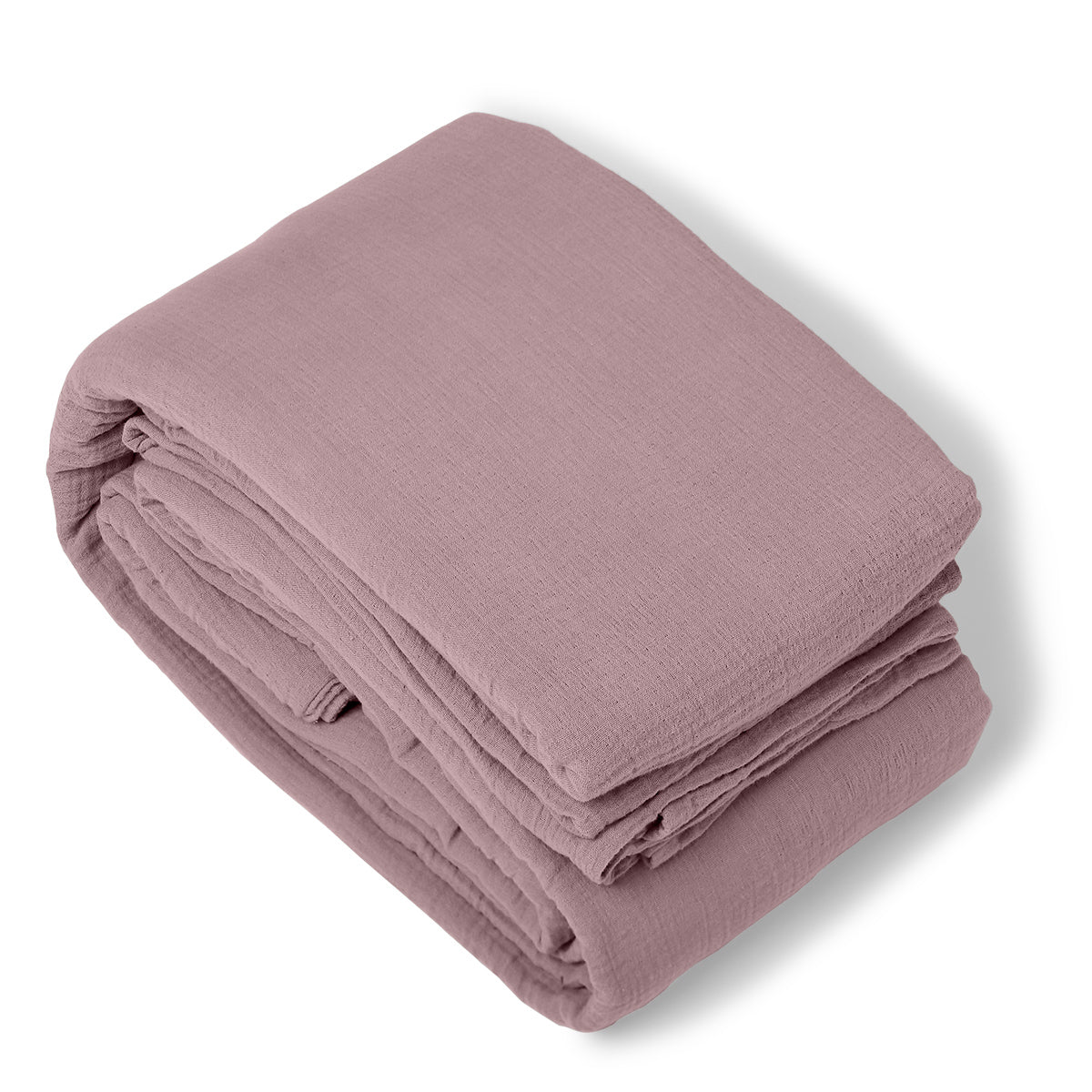 Alma - Housse De Couette - Gaze De Coton - Bois De Rose