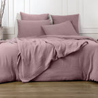 Alma - Housse De Couette - Gaze De Coton - Bois De Rose