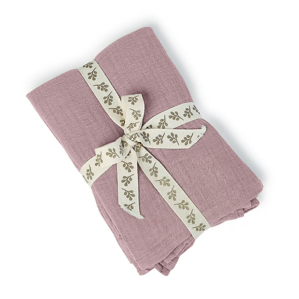 Alma - Housse De Couette - Gaze De Coton - Bois De Rose