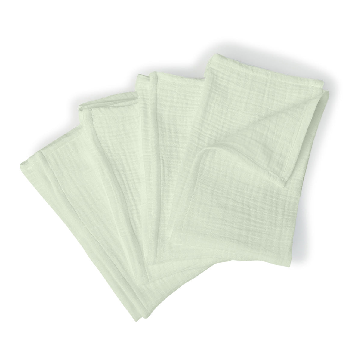 Alma - Lot De 4 Serviettes De Table - Vert Amande