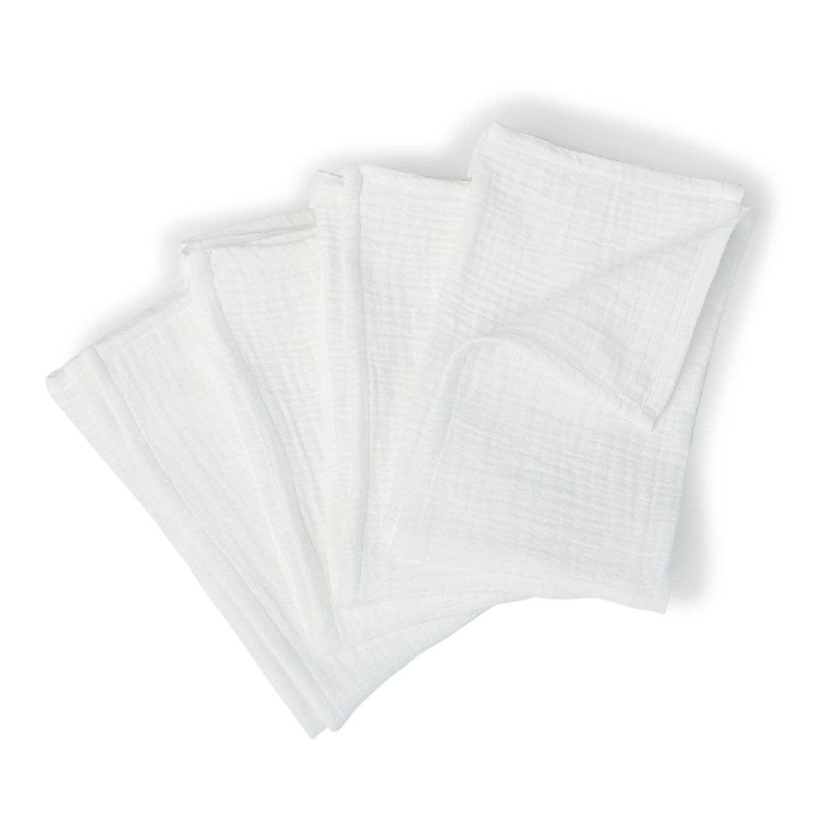 Alma - Lot De 4 Serviettes De Table - Blanc