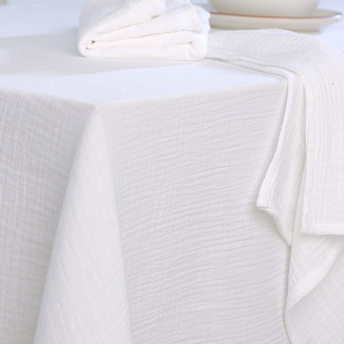 Alma - Lot De 4 Serviettes De Table - Blanc