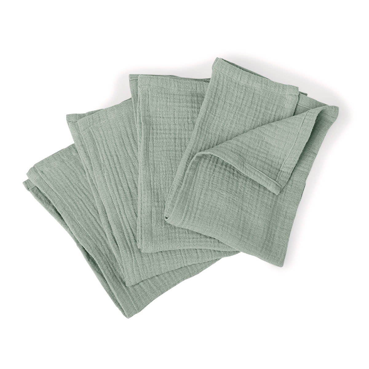 Alma - Lot De 4 Serviettes De Table - Vert Céladon