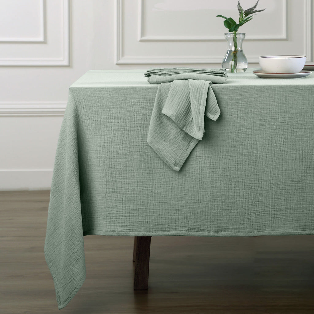 Alma - Lot De 4 Serviettes De Table - Vert Céladon