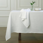 Alma - Nappe + 4 Serviettes - Blanc