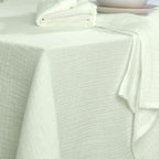 Alma - Nappe + 8 Serviettes - Vert Amande