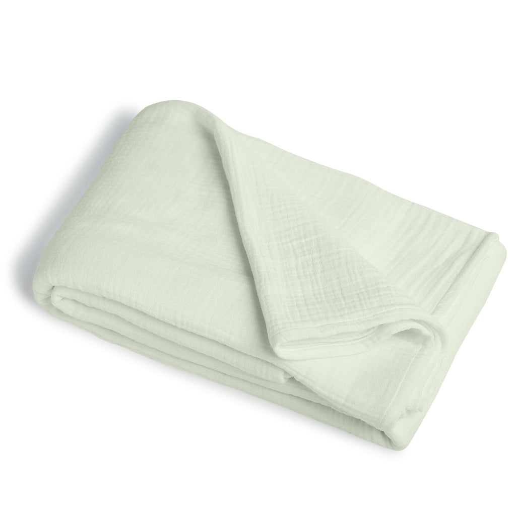Alma - Nappe + 8 Serviettes - Vert Amande